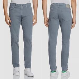 Adriano Goldschmied The Everett Slim Fit Straight Pants Grey/Green Mens Size 34